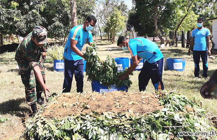 කන්තලේ පිහිටි ශ්‍රී ලංකා යුද්ධ හමුදා පොදු සේවා බලකා කඳවුරු පරිශ්‍රයේ කාබනික පොහොර නිෂ්පාදනය ආරම්භ කරයි