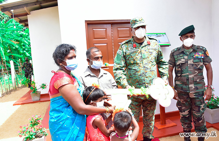 Needy Family in KLN Gets New House, Built by Army Troops 