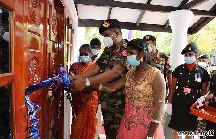 Chulipuram Civilian Gets Army-built New House with NHDA Funds