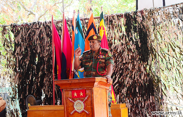 East Commander Makes Formal Troop Addresses