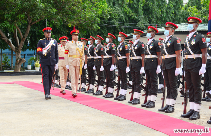 Troops Bid Farewell to Outgoing Colonel Commandant, SLCMP  