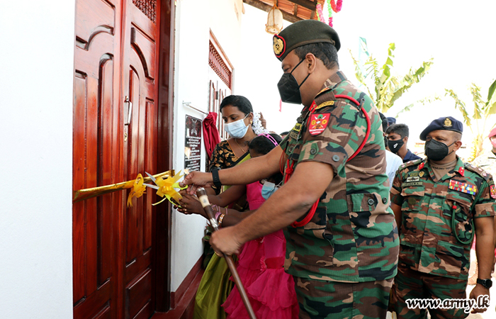 553 Brigade Troops Erect New Home for Family with Two Girls 