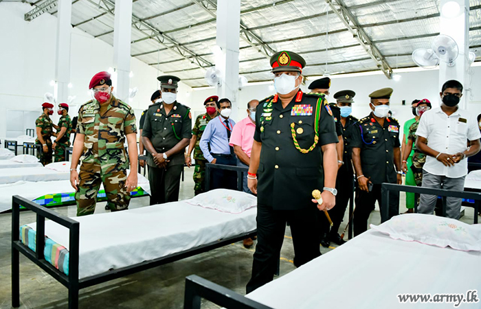 NOCPCO Head Visits Army-converted 400-Bed New ICC at Elpitiya 