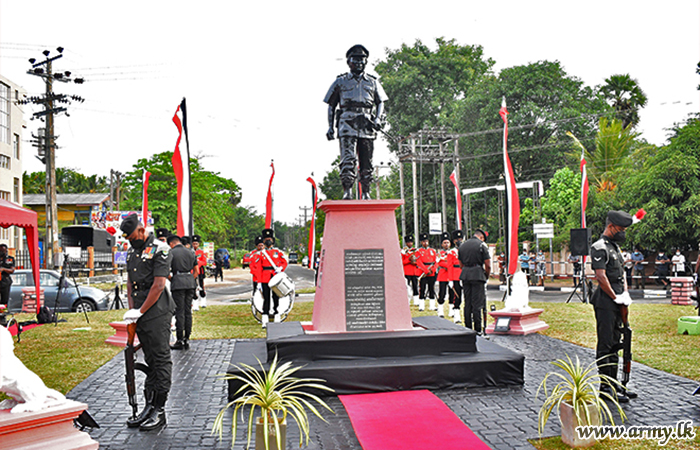 Legendary War Hero, Lt Gen Denzil Kobbekaduwa Remembered at Anuradhapura Statue