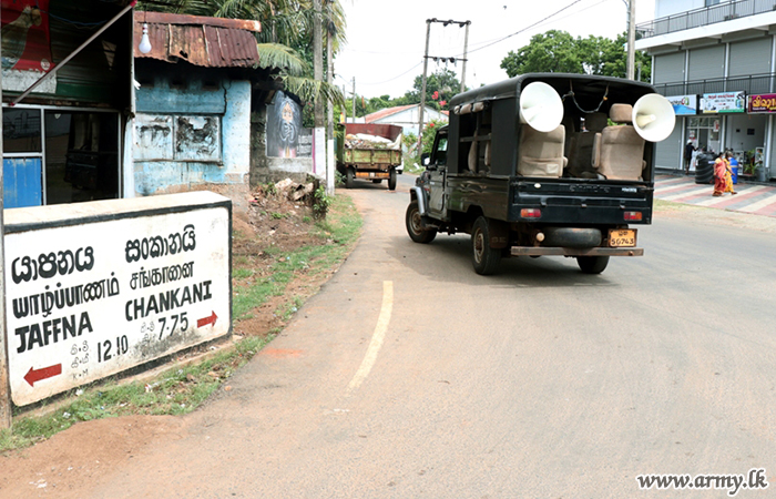 Jaffna Civilians Educated on Spread of COVID-19 Epidemic