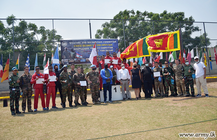 ලෙබනනයේ එක්සත් ජාතින්ගේ සාමසාධක බලකා විසින් පැවැත්වු තරග ඉසව්වල අනුශුරතාවය ශ්‍රී ලාංකීක භටපිරිස් හිමිකරගනී