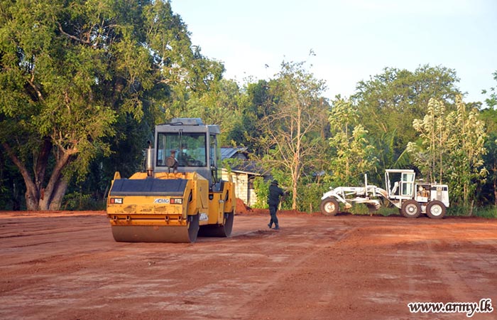 Mankada Maha Vidyalaya Playground Renovation Nearing Completion  