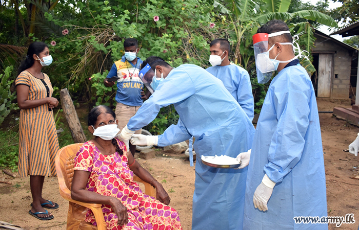 මුලතිව් ජංගම එන්නත්කරණ වැඩසටහනට භටපිරිස්වල දායකත්වය 