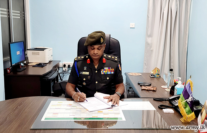Brigadier Ajith Wickramasekara Assumes His New Office 