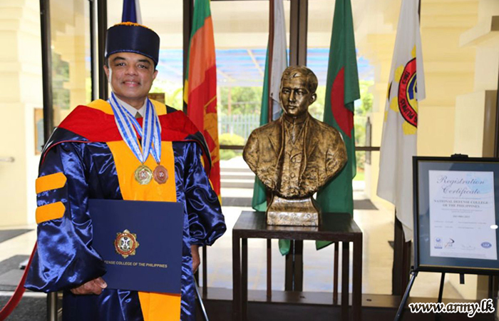 Sri Lankan Graduate, Brigadier Lanka Amarapala at Philippines’ NDC Shines with Academic Excellence 