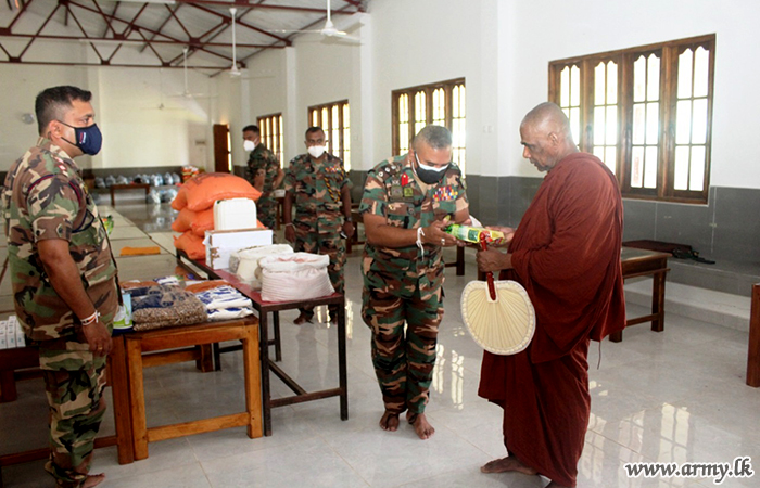 Troops Coordinate & Facilitate Donation of Dry Rations to Two Monasteries
