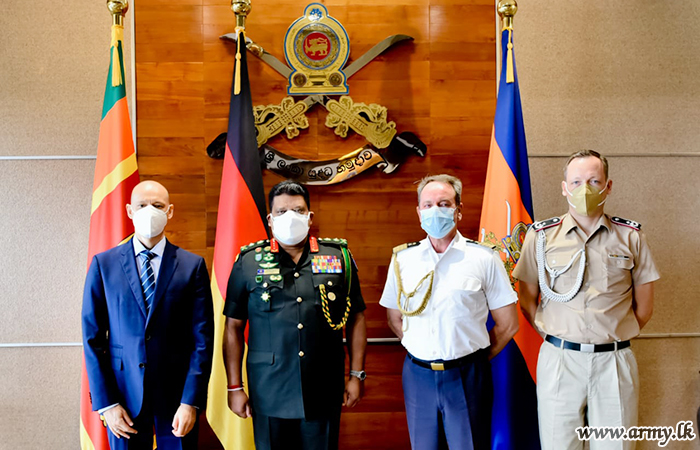 German Embassy’s Military Adviser Calls on Commander of the Army  