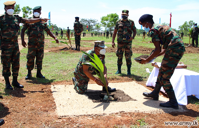 East Troops Plant 2000 Coconut Saplings for Army Anniversary