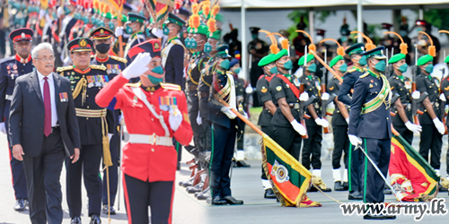 අතිගරු ජනාධිපතිතුමන් ප්‍රධාන ආරාධිත අමුත්තා ලෙස ගජබා රෙජිමේන්තු මූලස්ථාන පරිශ්‍රයේ පැවති ඓතිහාසික 72 වන යුද්ධ හමුදා සංවත්සර උත්සවයට එක්වේ