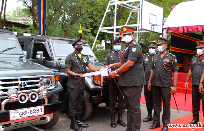 SFHQ-East Distributes Repaired Vehicles on Army Anniversary
