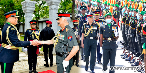 Glittering Military Honours at GR Regimental Centre Extend Warm Reception to Indian Army Chief