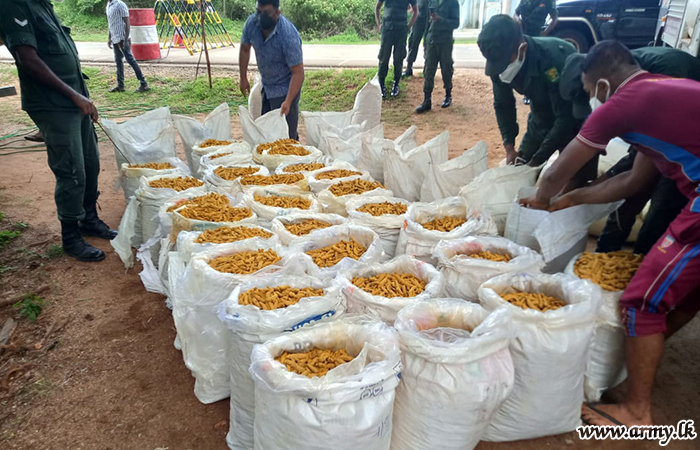 More Smuggled Turmeric Stocks with Suspects Nabbed