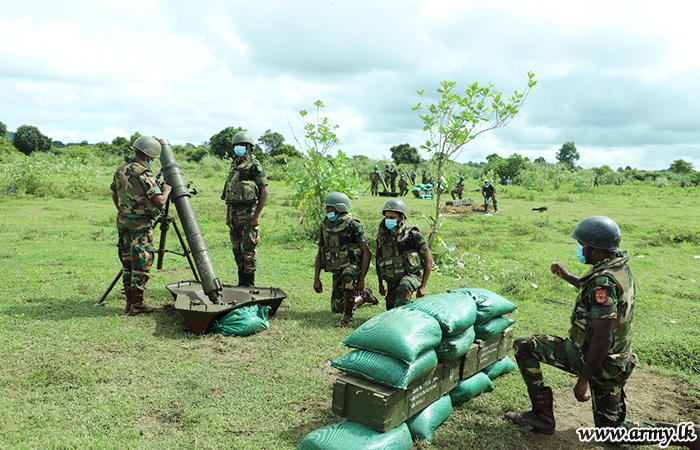 Colonel Commandant Artillery Watches Firing Sessions