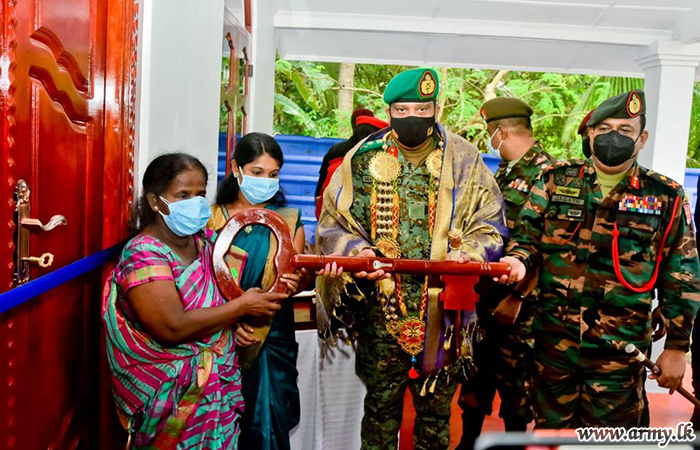 Commander Warms New Home, Built for Uduvil Family