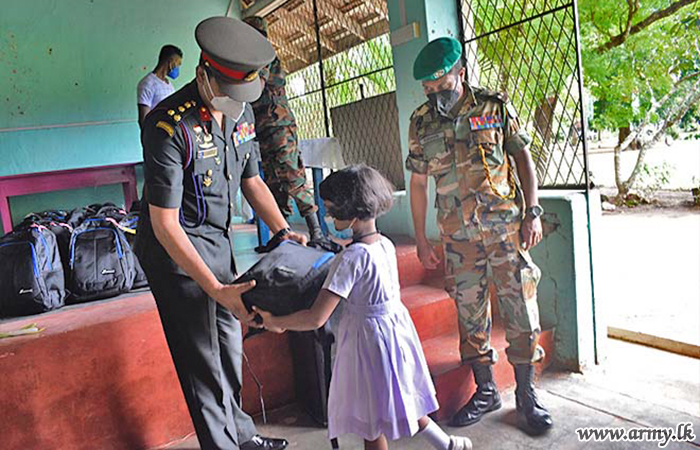 Monk Sponsors Supply of School Accessories to Students at Troops’ Request