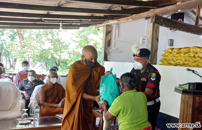 Monk’s Sponsorship Provides Relief Packs Thru Army Coordination