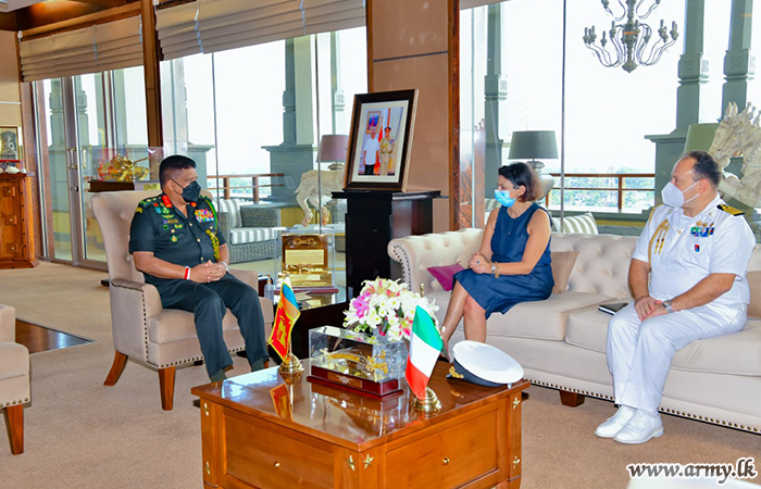 Italian Ambassador Pays Courtesies to Army Chief