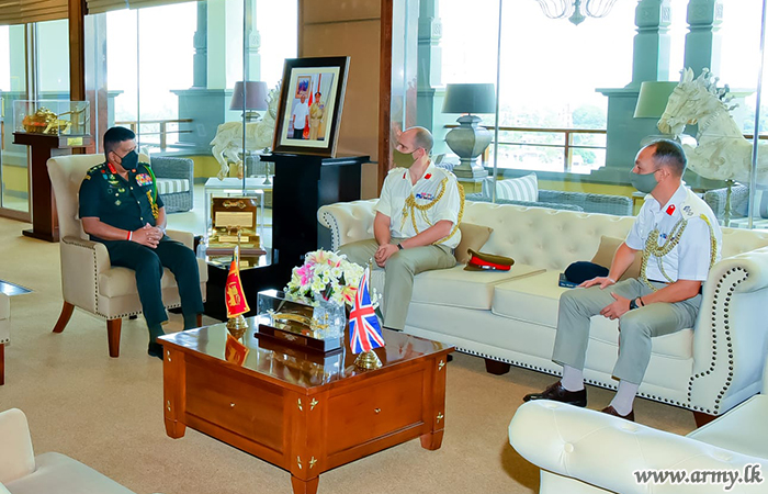 Incoming & Outgoing British Defence Advisers Pay Courtesies to Army Chief
