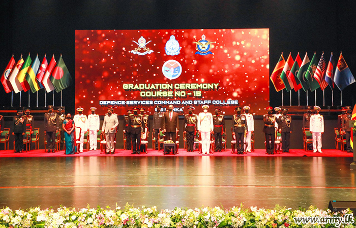DSCSC at Sapugaskanda Graduates 145 More Officers Including Foreign Ones