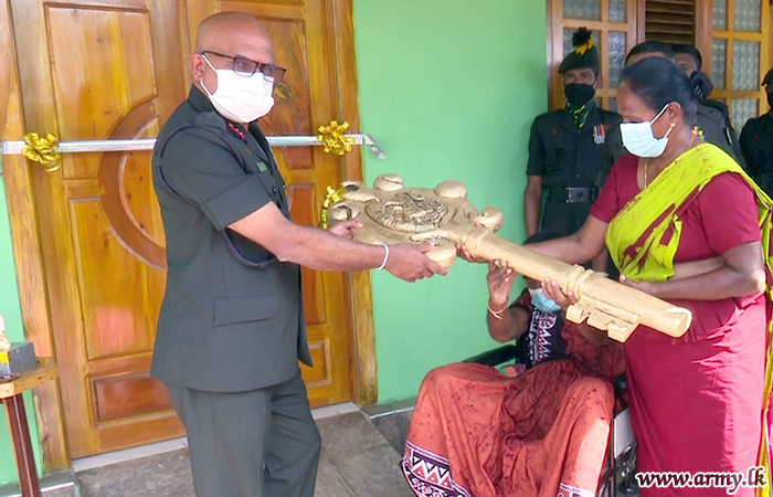 படையினர் விவகார பணிப்பகம் மற்றும்  இலங்கை சிங்க படையின் ஒருங்கிணைப்பில் பூனேவவில் நிர்மாணிக்கப்பட்ட புதிய வீடு திறப்பு