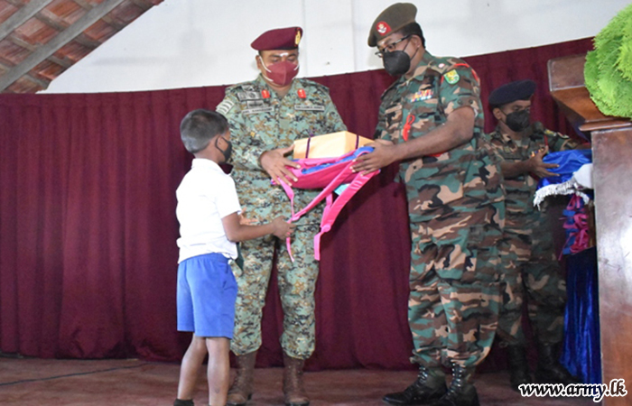 Army Coordination Supported by Sponsors for Donation of School Requirements