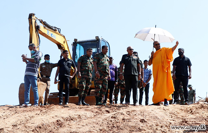 SF-West New Commander Evaluates Army Support to Kuragala Temple