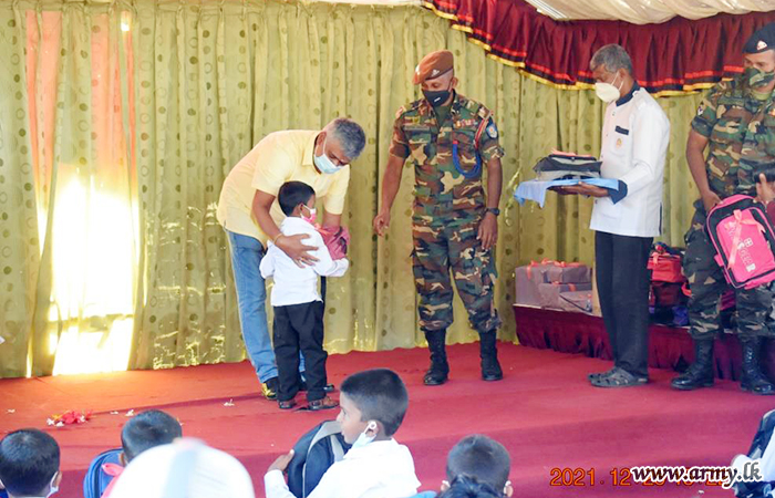 Students at Sugandhipuram Primary School Get Incentives Thru Army