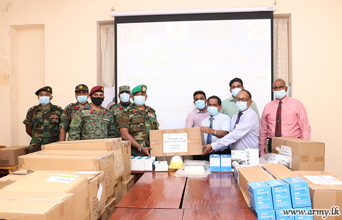 PPE Gifted to Army Chief Distributed among 25 Island-wide Hospitals