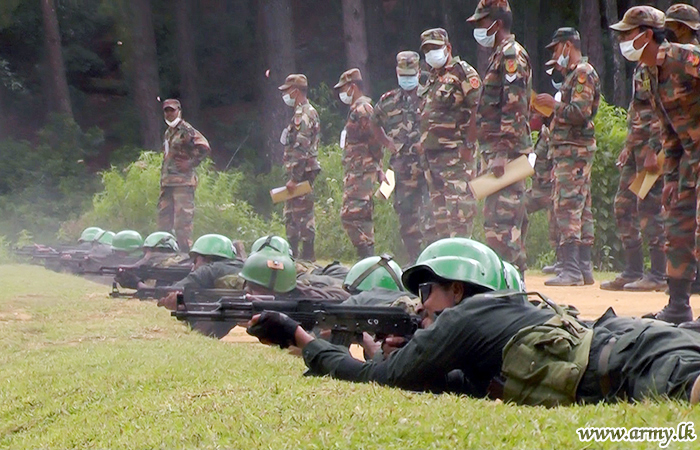 ‘අන්තර් රෙජිමේන්තු සංග්‍රාමික වෙඩි තැබීමේ තරඟාවලිය -  2021’ ප්‍රගුණ හා සැඟවුණු වෙඩික්කරු පුහුණු පාසලේදී