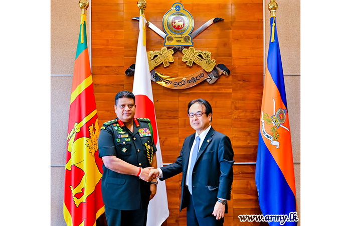 Japanese Ambassador Pays Courtesy Call on General Shavendra Silva 