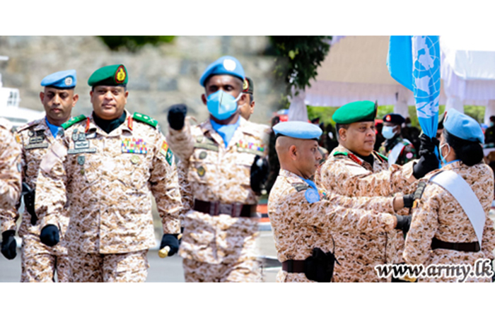 First Group of Women Soldiers, Bound for Lebanon's UNFIL Presents Salute to Army Chief at SLLI Regimental HQ