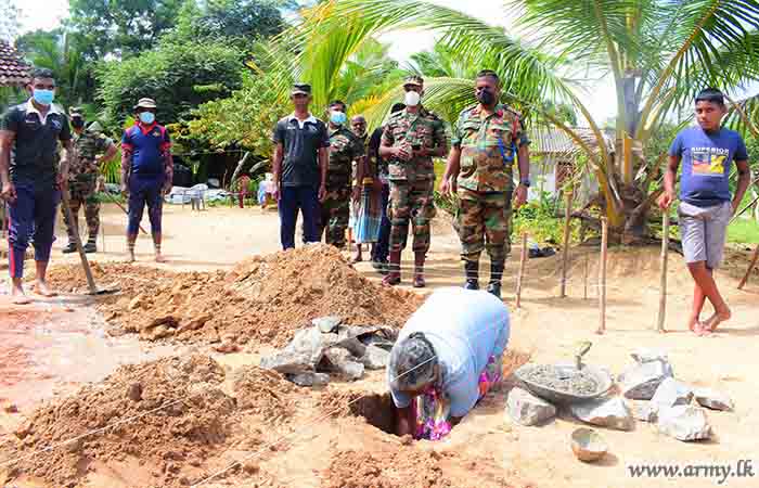 කන්දකාඩු ප්‍රදේශයේ වෙසෙන අවශ්‍යතා සහිත පවුලක් වෙනුවෙන් නව නිවසක්