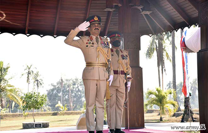 இலங்கை தேசிய பாதுகாப்பு படையணித் தளபதி தனது படையணி தலைமையகத்திற்கு முதல் விஜயம் 