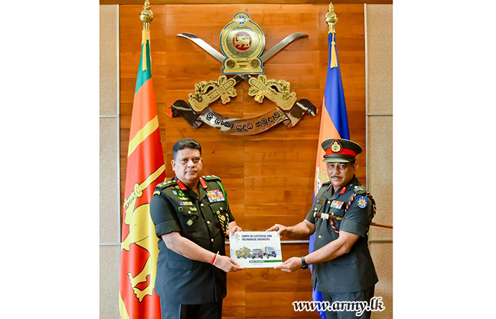Maiden Copy of SLEME’s ‘Skill to Battle’ Compendium Presented to Army Chief