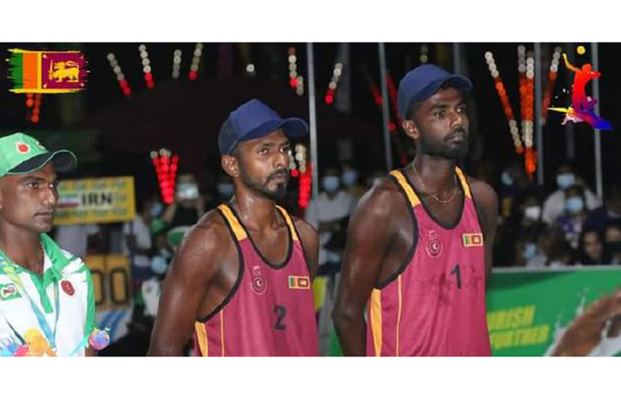 மத்திய ஆசிய கடற்கரை கரப்பந்து போட்டியில் இராணுவ கரப்பந்து வீரர்கள் இரண்டாம் இடம் 