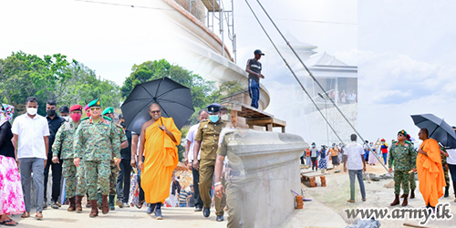 கூரகல விகாரையின் மறுசீரமைப்பு பணிகள் தொடர்பில் தளபதி மதிப்பாய்வு 