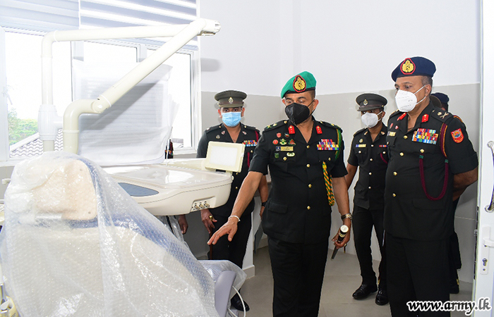 Chief of Staff Takes a Look at Construction Work at New Army Hospital at Pallekele