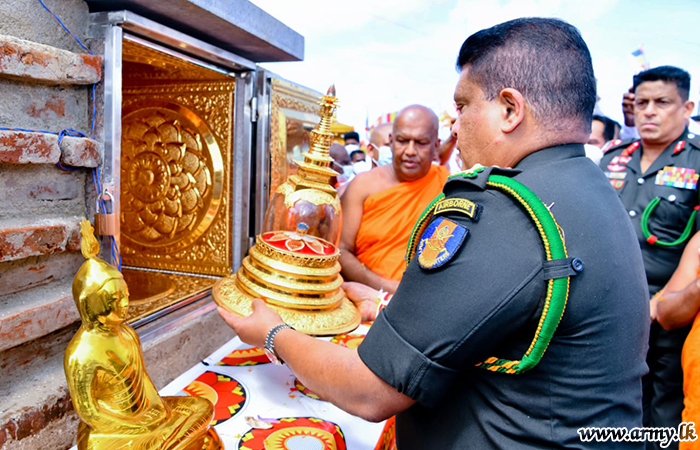 Golden Caskets Deposited & Crest Gem Brought to Historic ' Deegawapiya'