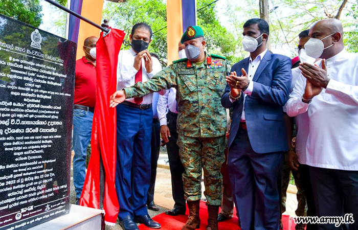 Commander as Chief Guest Vests New Army-Laid Landscaped Park in Matale in the Public