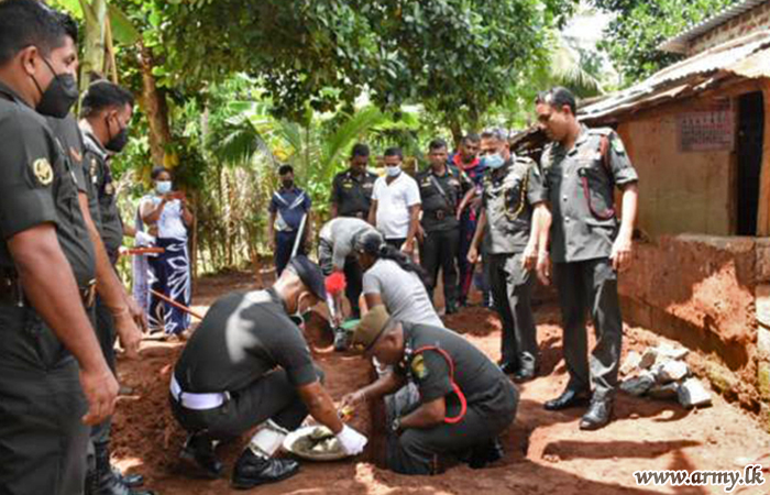 211 Brigade Troops to Build One More New House in Katuwela