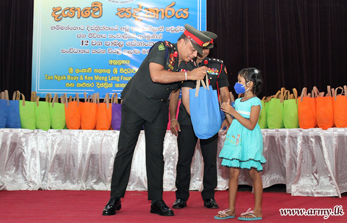 600 Dry Ration Packs Distributed Thru Army Initiative in Sooriyawewa