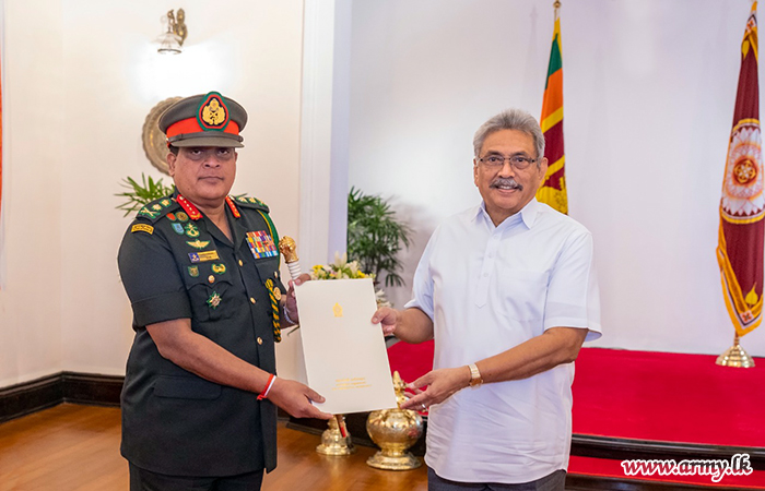 General Shavendra Silva Accepts Office of Chief of Defence Staff from the President