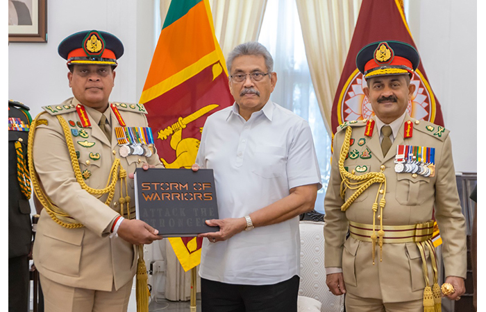 GR Coffee Book 'Storm of Warriors' Presented to President