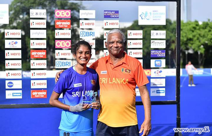 Army Woman Hockey Player Shines in Indonesia