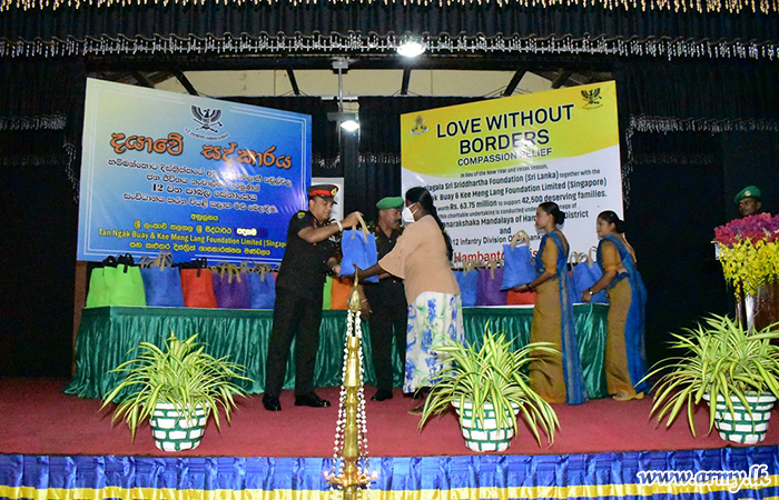 More Relief Packs at Army Request Donated to Southerners by Siddhartha Foundation